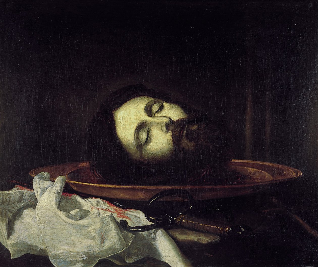 Kopf von Johannes dem Täufer von Jusepe de Ribera