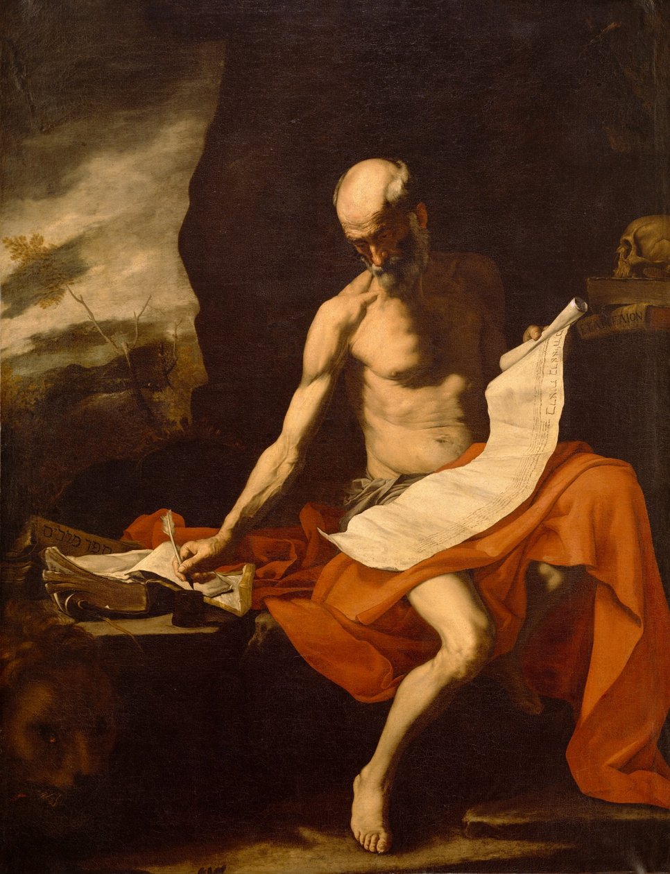 Heiliger Hieronymus in der Wildnis von Jusepe de Ribera