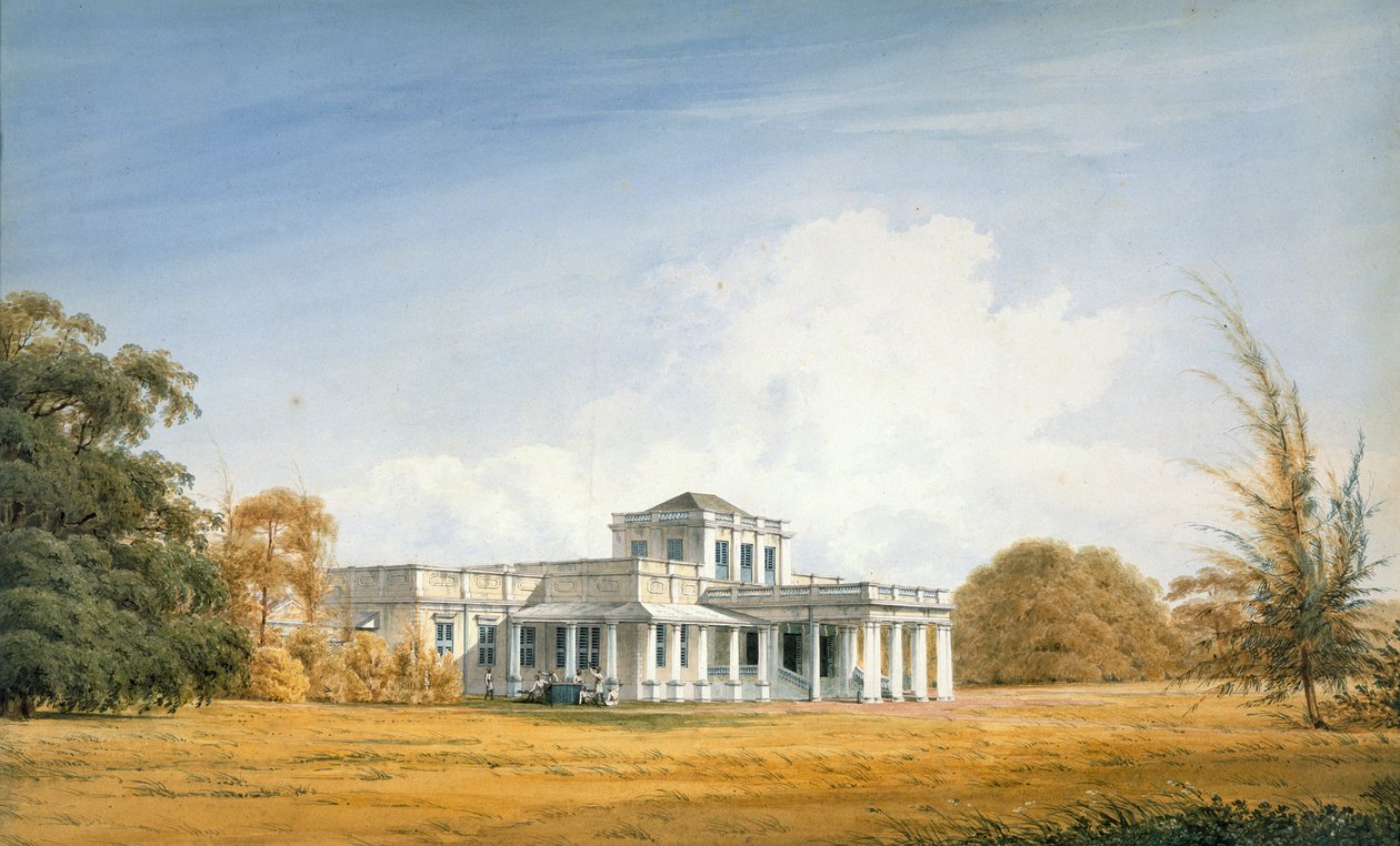 Ein europäisches Haus in Madras von Justinian Gantz
