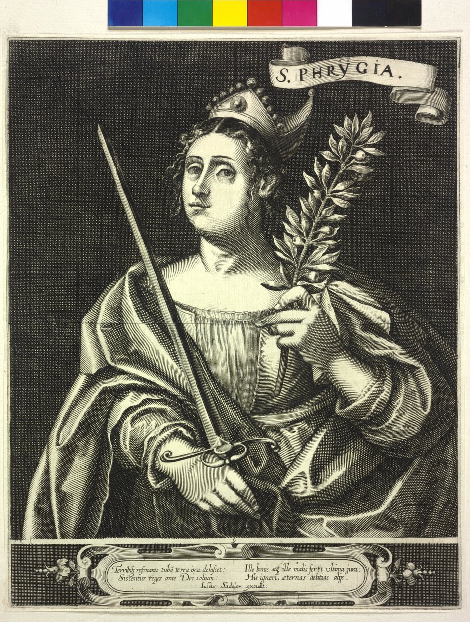 Phrygische Sibylle (Stich von Justus Sadeler) von Justus Sadeler