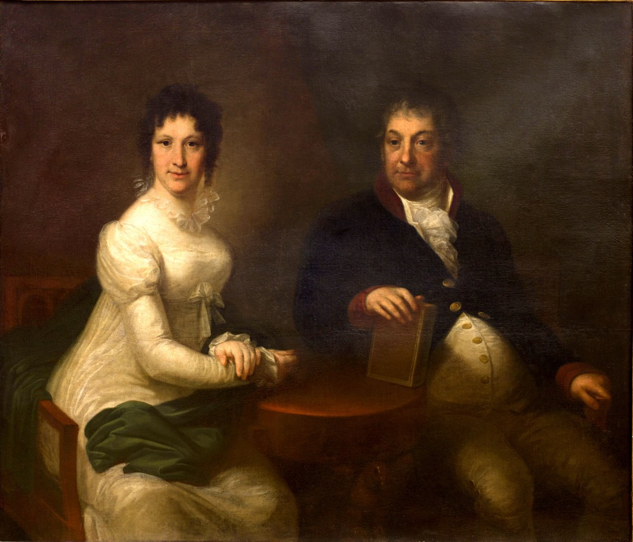 Porträt von Józefa und Maria von Langelot Markowski von Józef Peszka