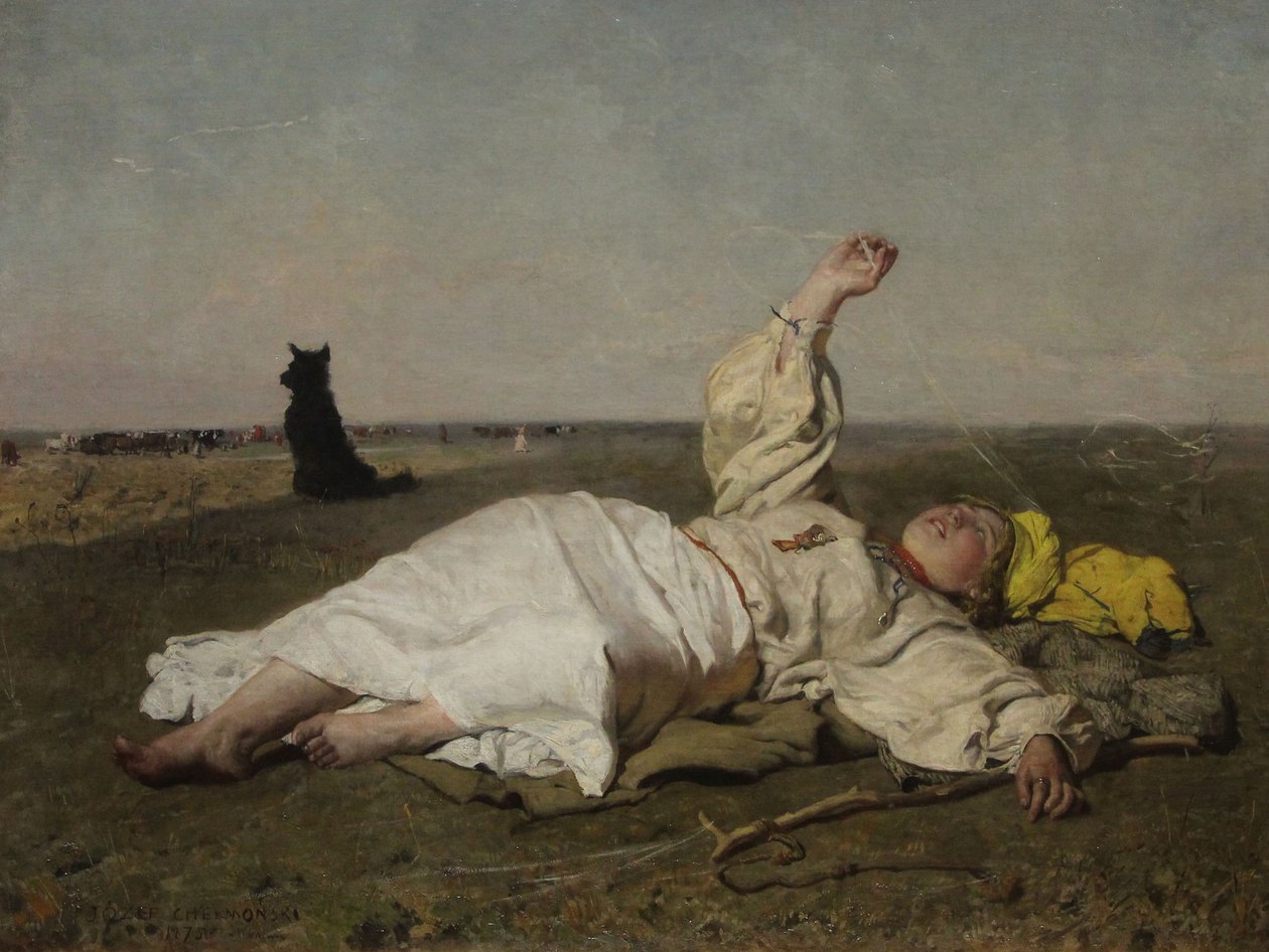 Indian Summer im Warschauer Nationalmuseum von Jozef Chełmoński von Józef Chełmoński