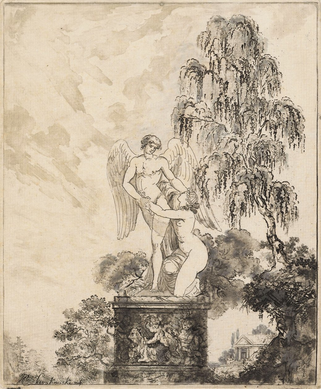 Statue unter der Birke von Józef Sierakowski