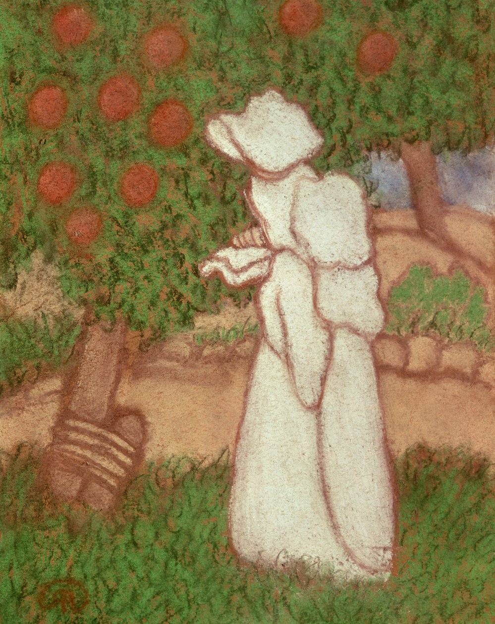 Frau im weißen Kleid, 1896 von József Rippl Rónai