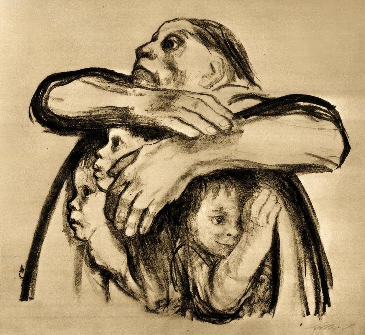 Saatfrüchte sollen nicht vermahlen werden von Käthe Kollwitz