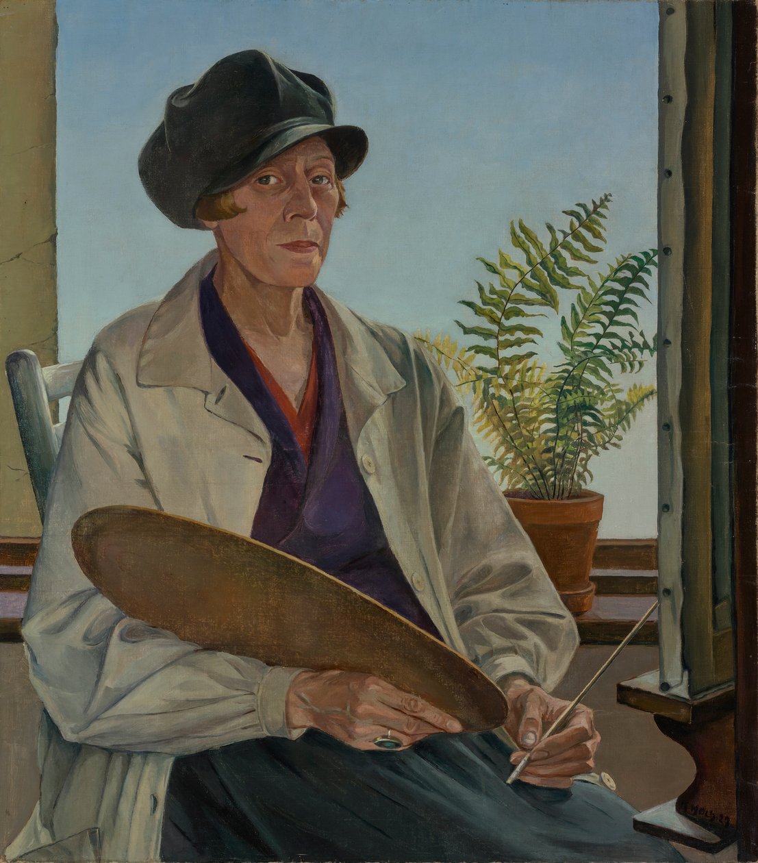 Selbstbildnis von Käthe Hoch