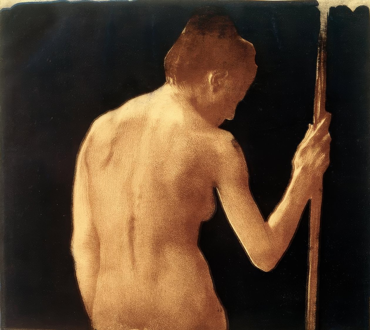 Weiblicher Rücken-Halbakt 1901 von Käthe Kollwitz