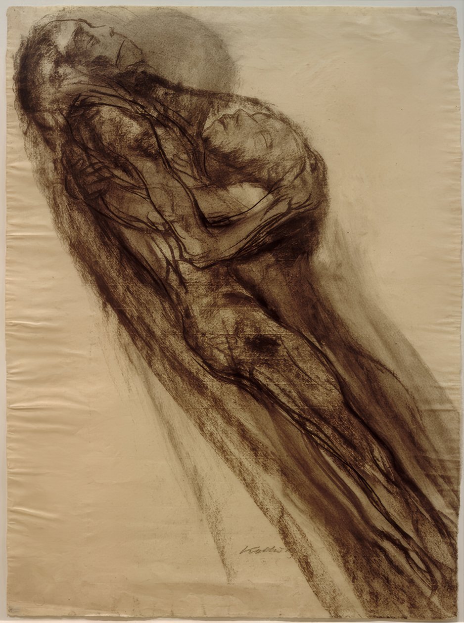 Tod und Frau, aufschwebend von Käthe Kollwitz