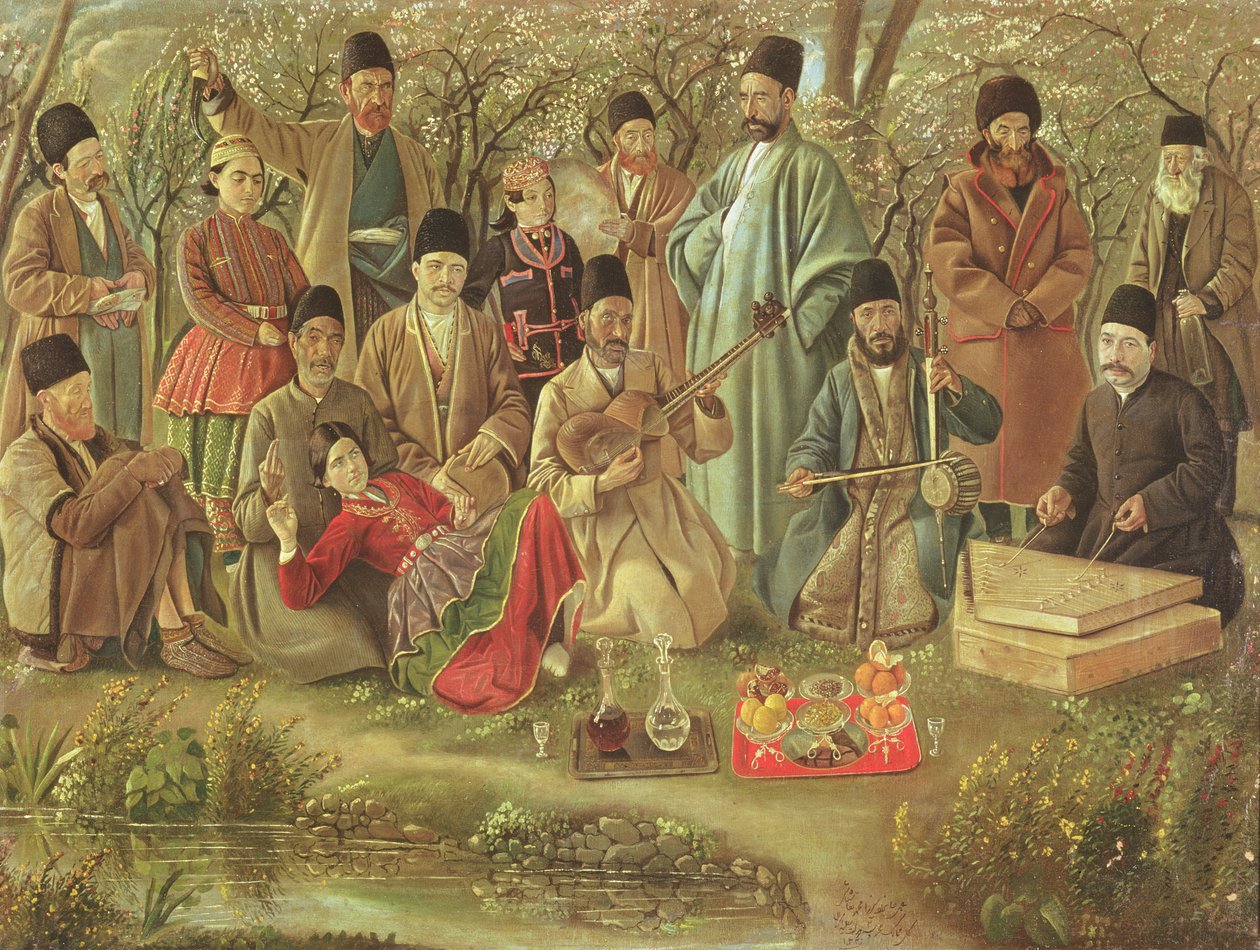 Persische Musiker von Kamal Al Molk