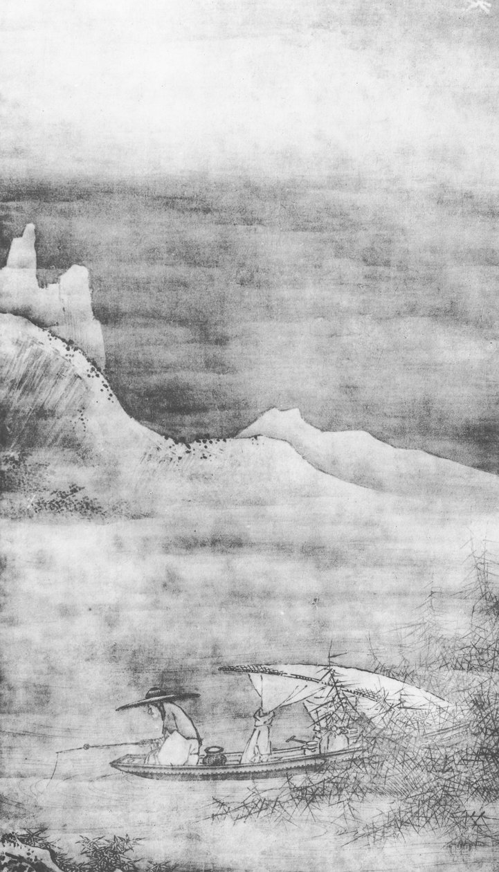 Landschaft oder Angeln, aus 