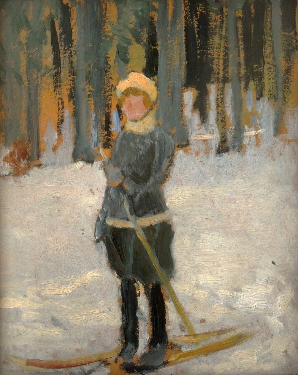 Schlittenfahrt im Wald von Karel Spillar