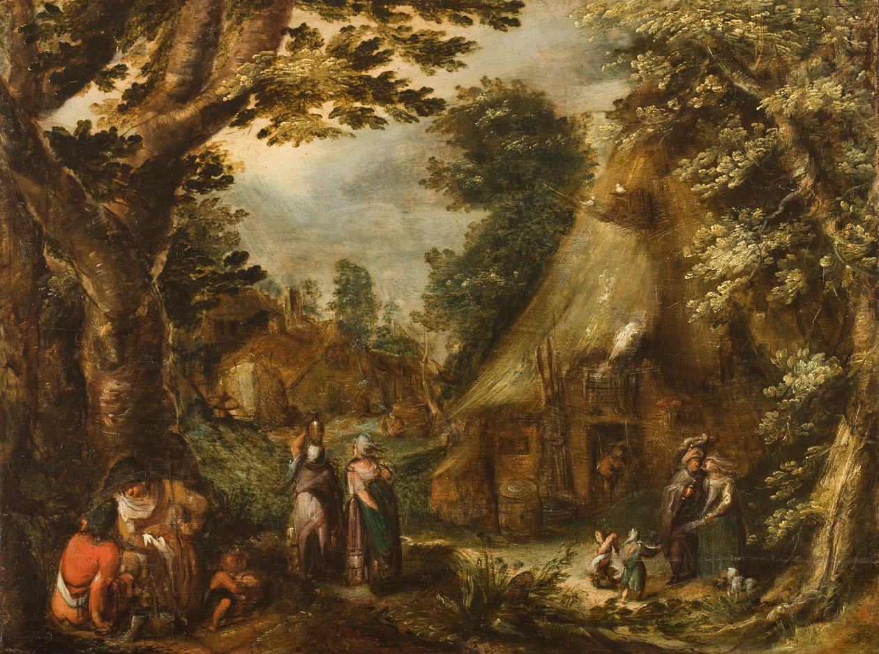 Ländliche Landschaft, 1590er von Karel Van Mander