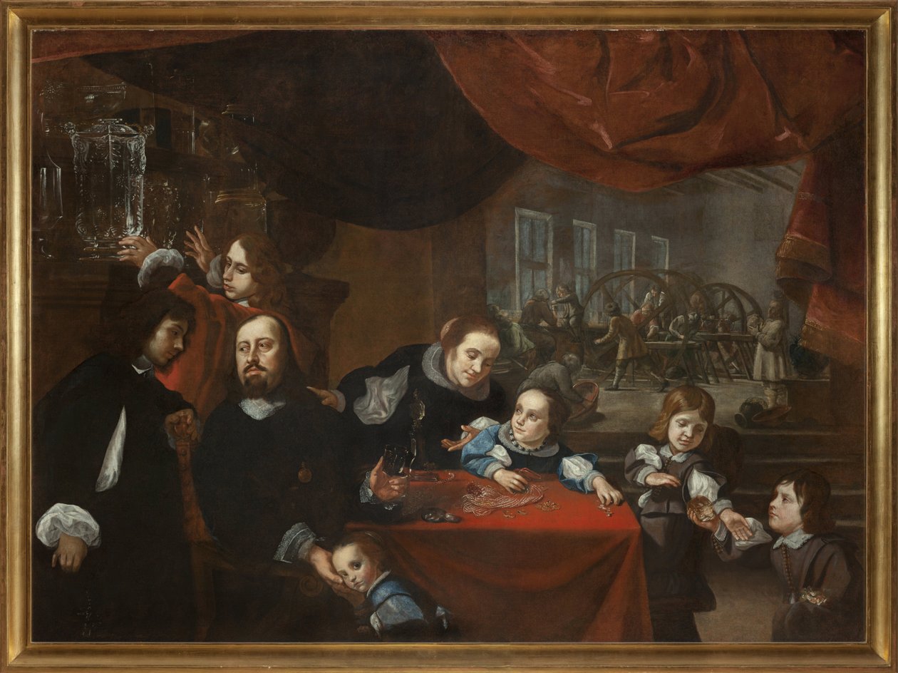 Dionysio Miseroni und seine Familie von Karel Škréta