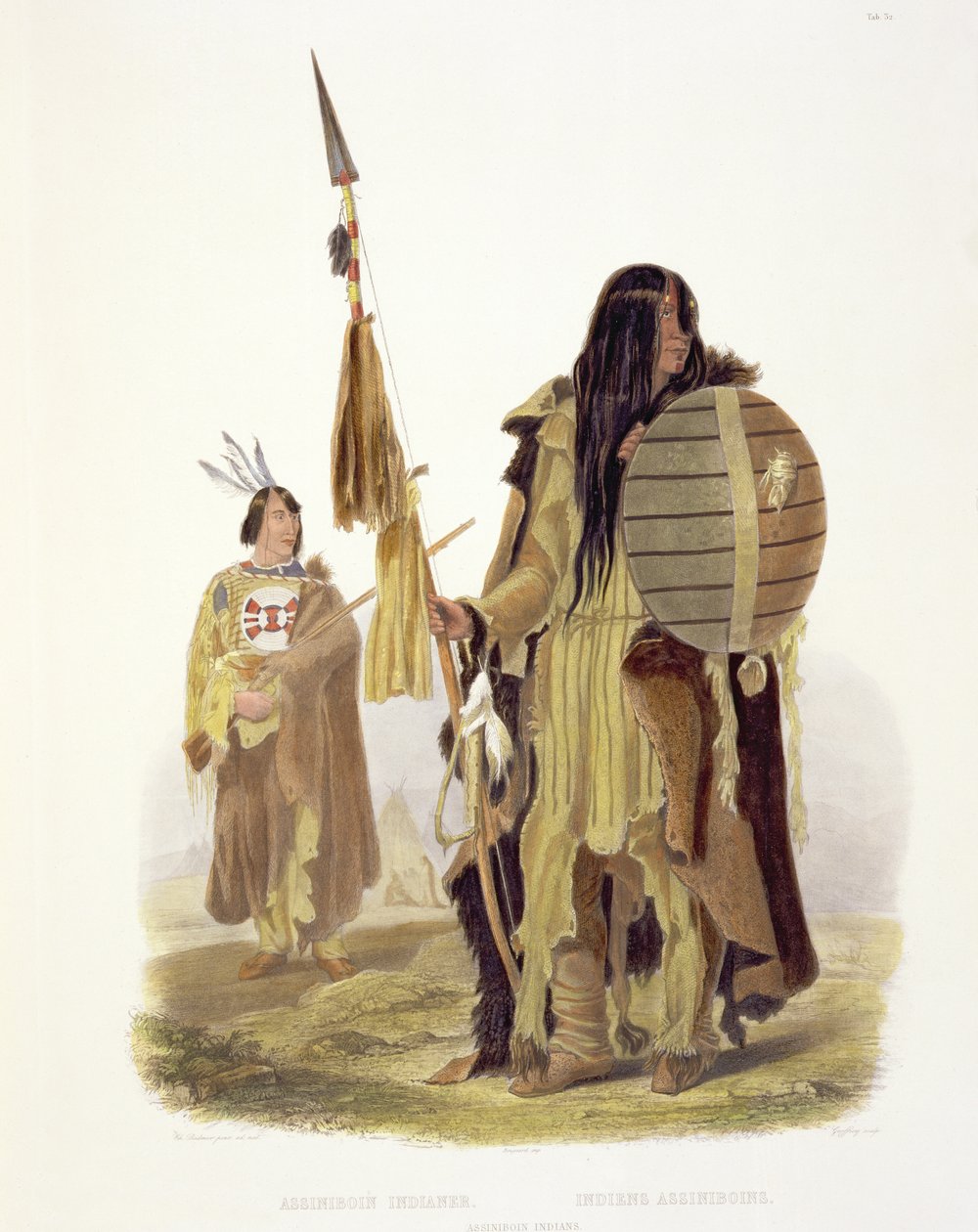 Assiniboin-Indianer, Tafel 32 aus Band 2 von 