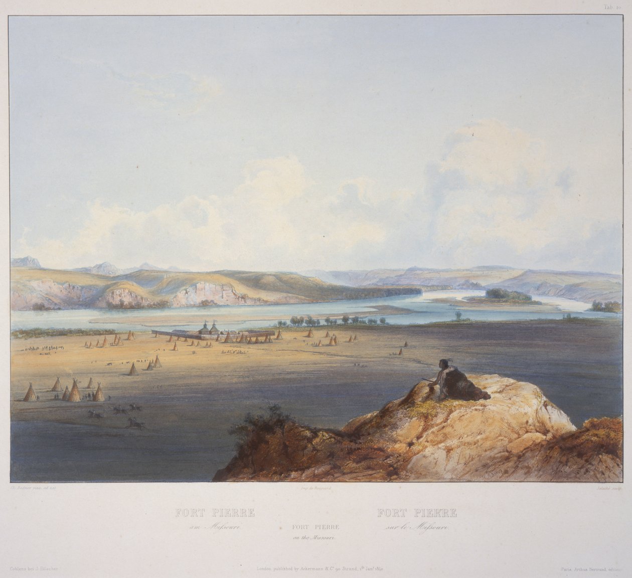 Fort Pierre am Missouri von Karl Bodmer
