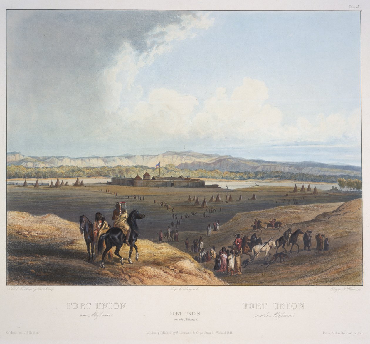 Fort Union am Missouri von Karl Bodmer