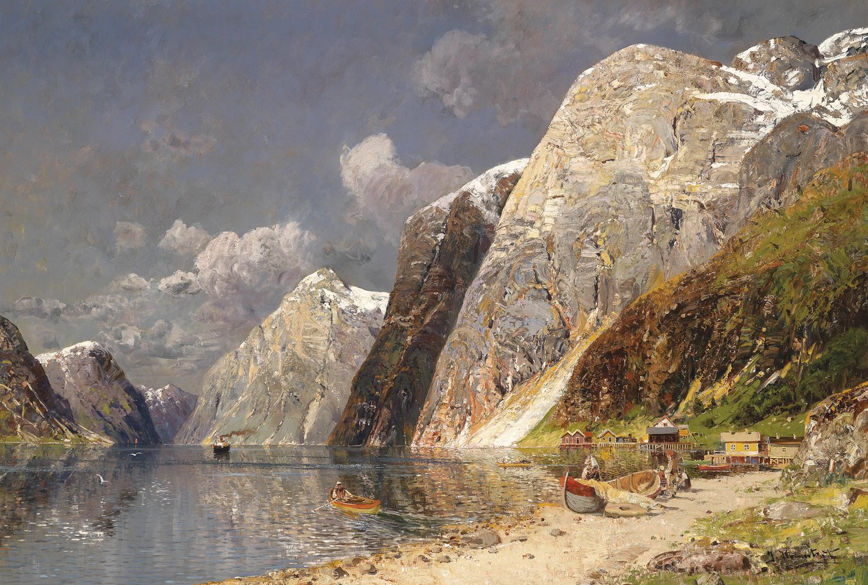 Große Fjordlandschaft von Karl Kaufmann