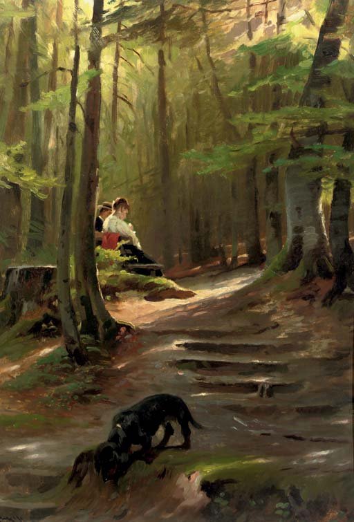 Ein sonniger Fleck im Wald von Karl Raupp