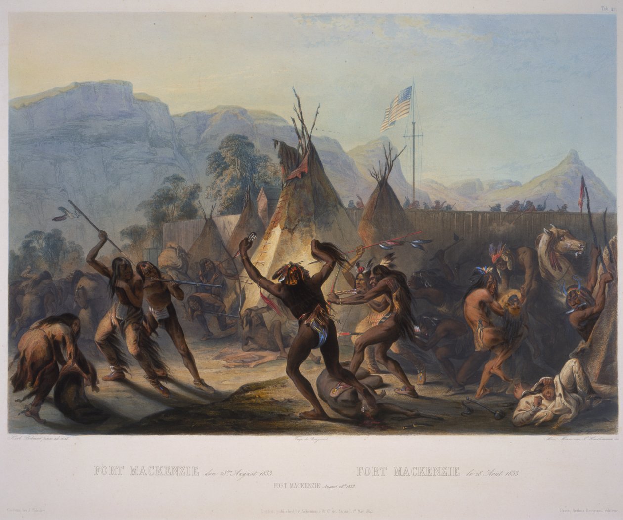 Fort McKenzie (28. August 1833) von Karl Bodmer