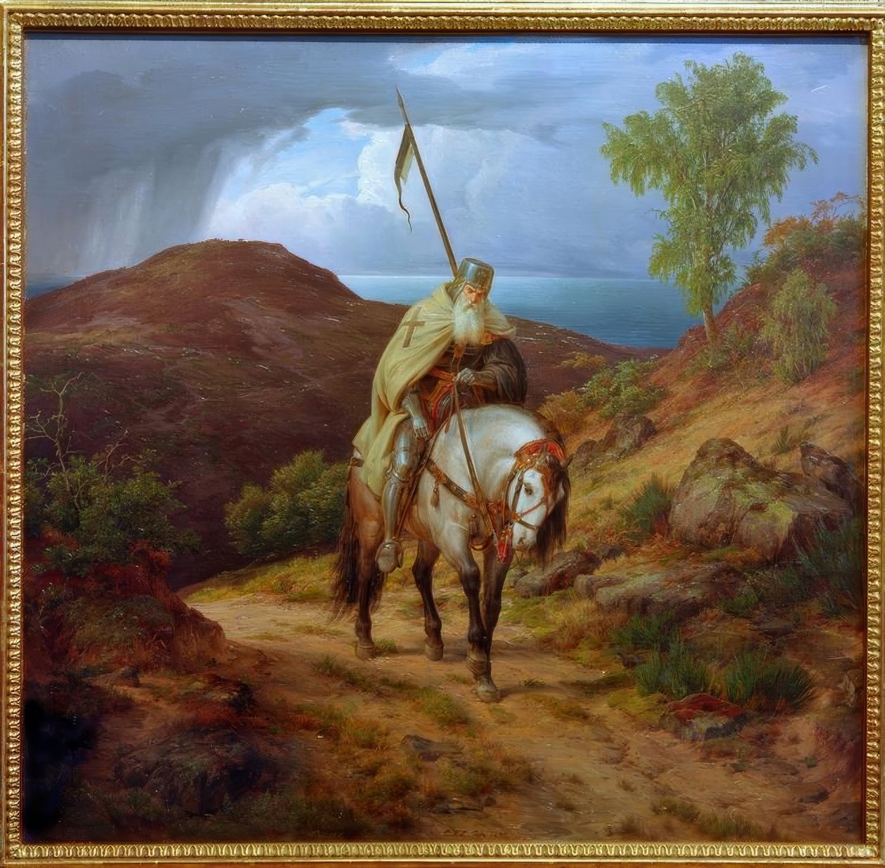 Heimkehrender Kreuzritter von Carl Friedrich Lessing
