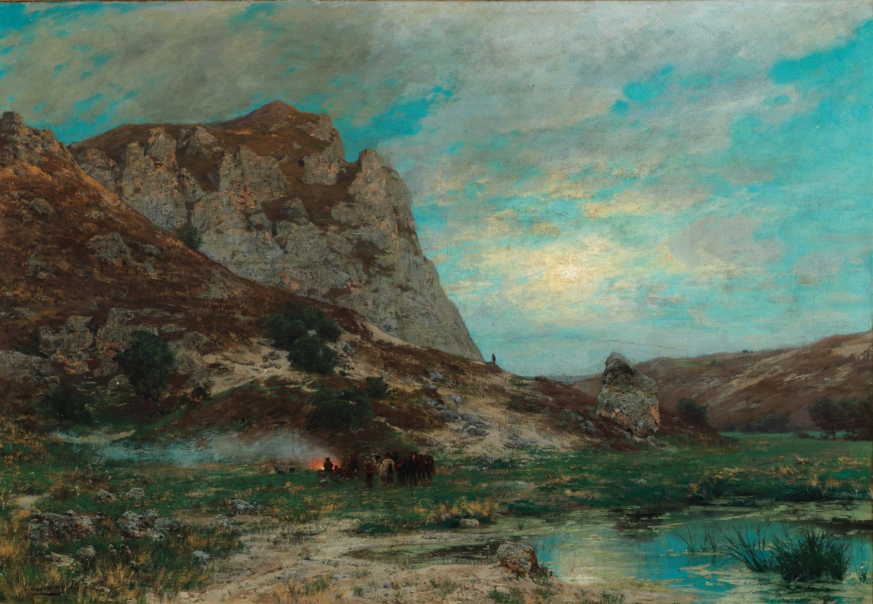 Soldaten bei der Rast von Carl Friedrich Lessing
