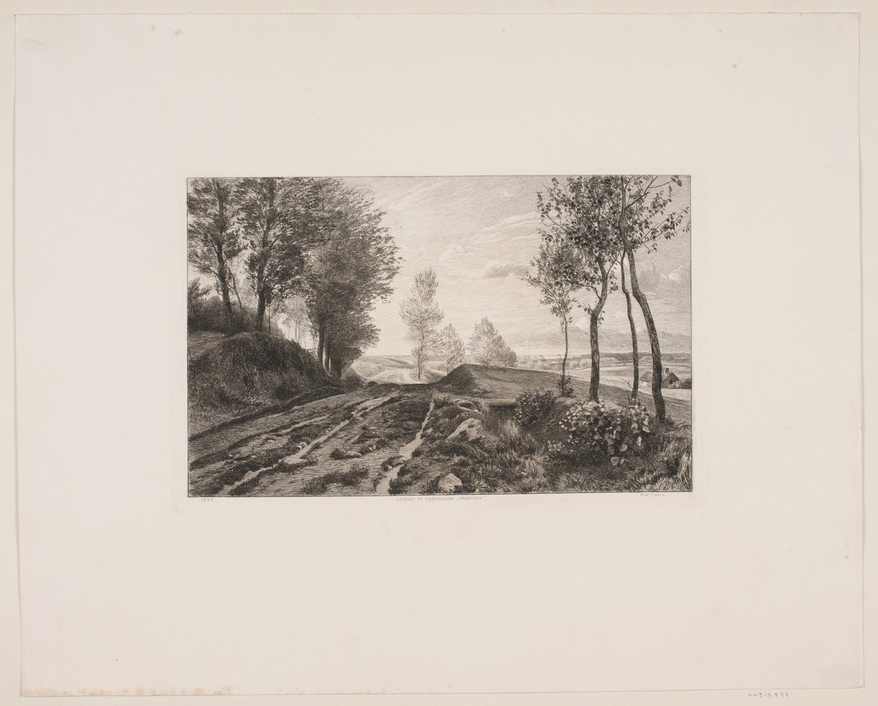 Landschaft mit Weg von Karl Jensen
