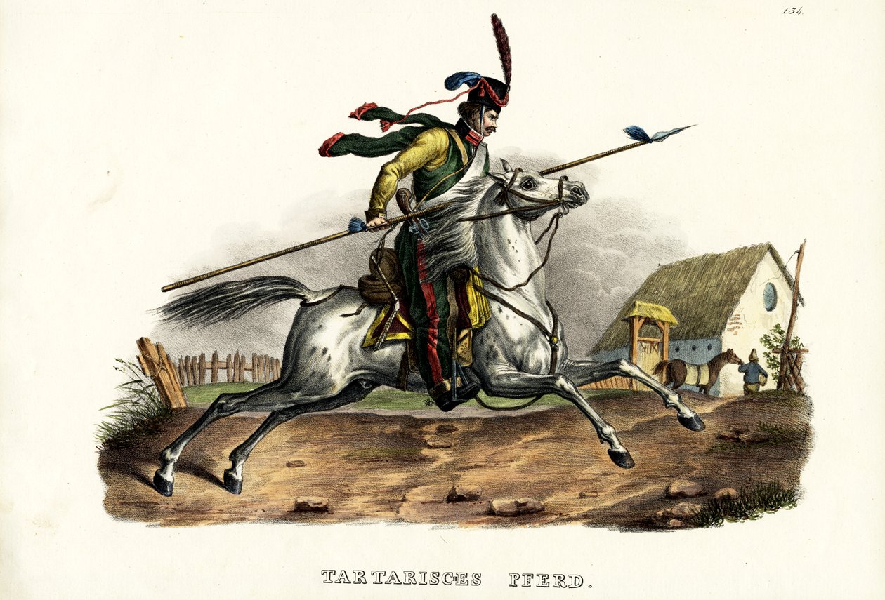 Tartarisches Pferd, 1824 von Karl Joseph Brodtmann