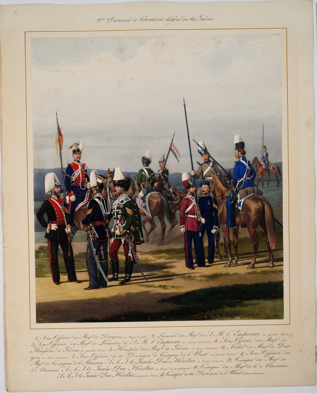 Die 2. Garde-Kavallerie-Division, 1867 von Karl Karlovich Piratsky