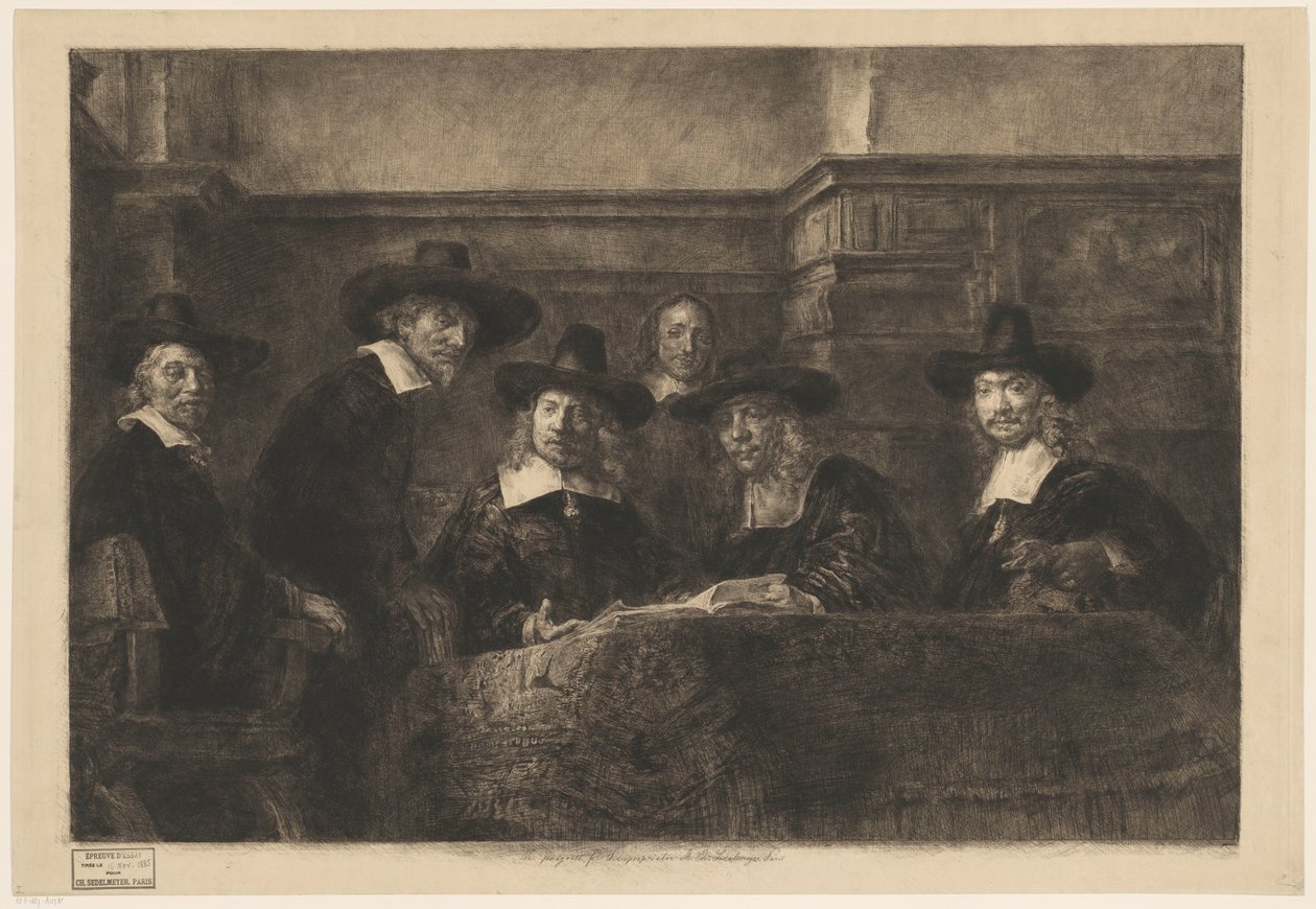 Die Staalmeesters, nach Rembrandt von Karl Köpping