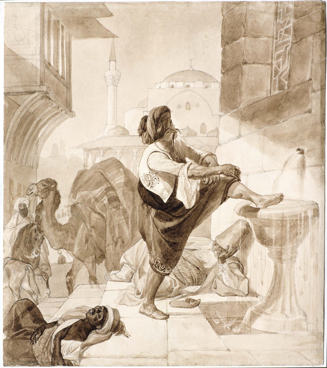 Mittag in einem Karawanserei, 1835 von Karl Pavlovich Bryullov