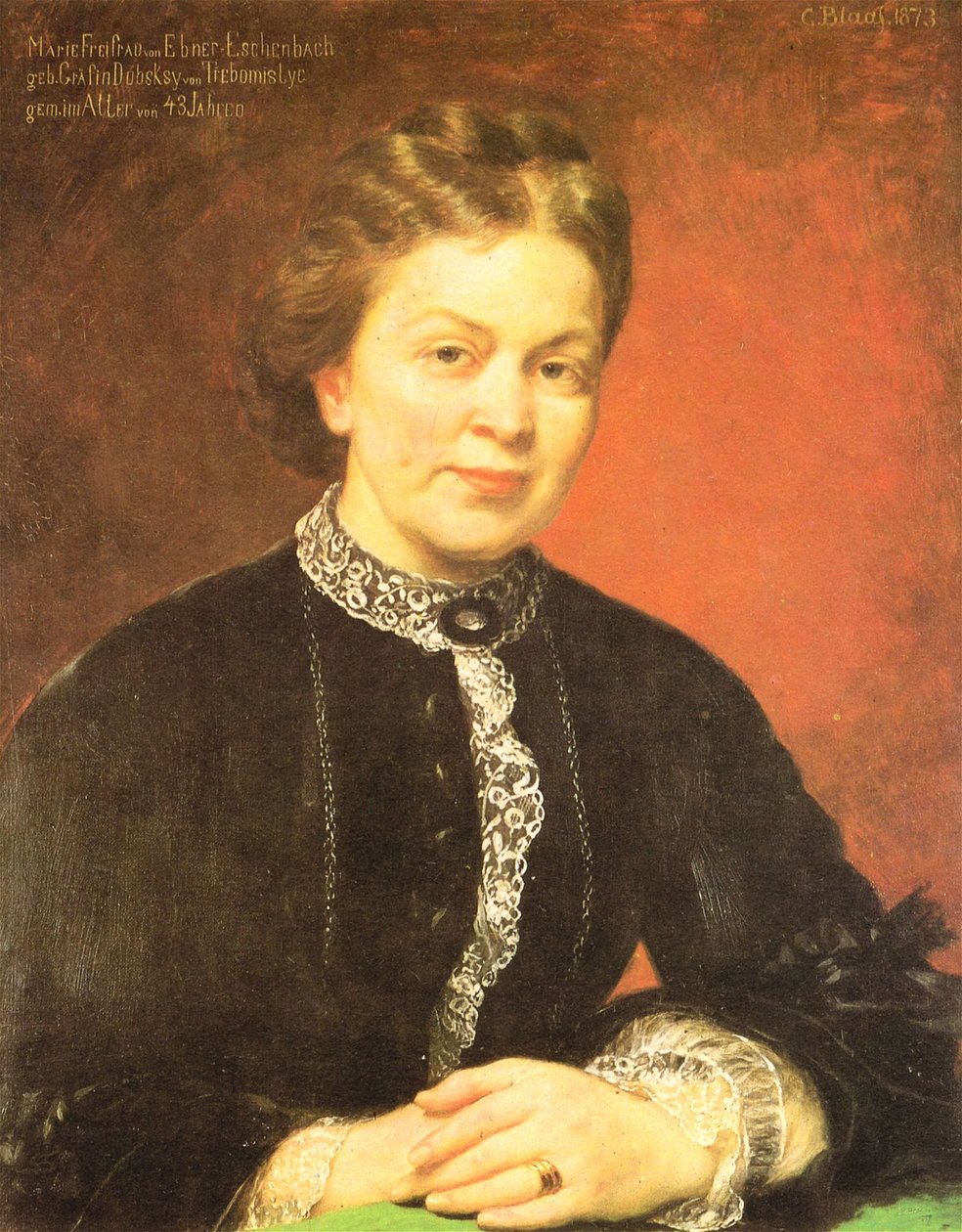 Marie Freifrau von Ebner-Eschenbach von Karl von Blaas