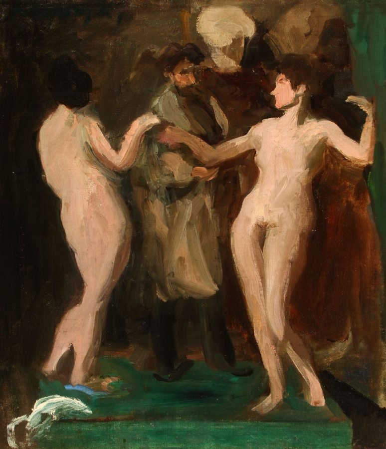 Maler und Modelle von Károly Ferenczy