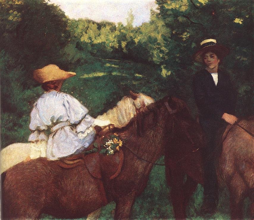 Reitende Kinder von Károly Ferenczy
