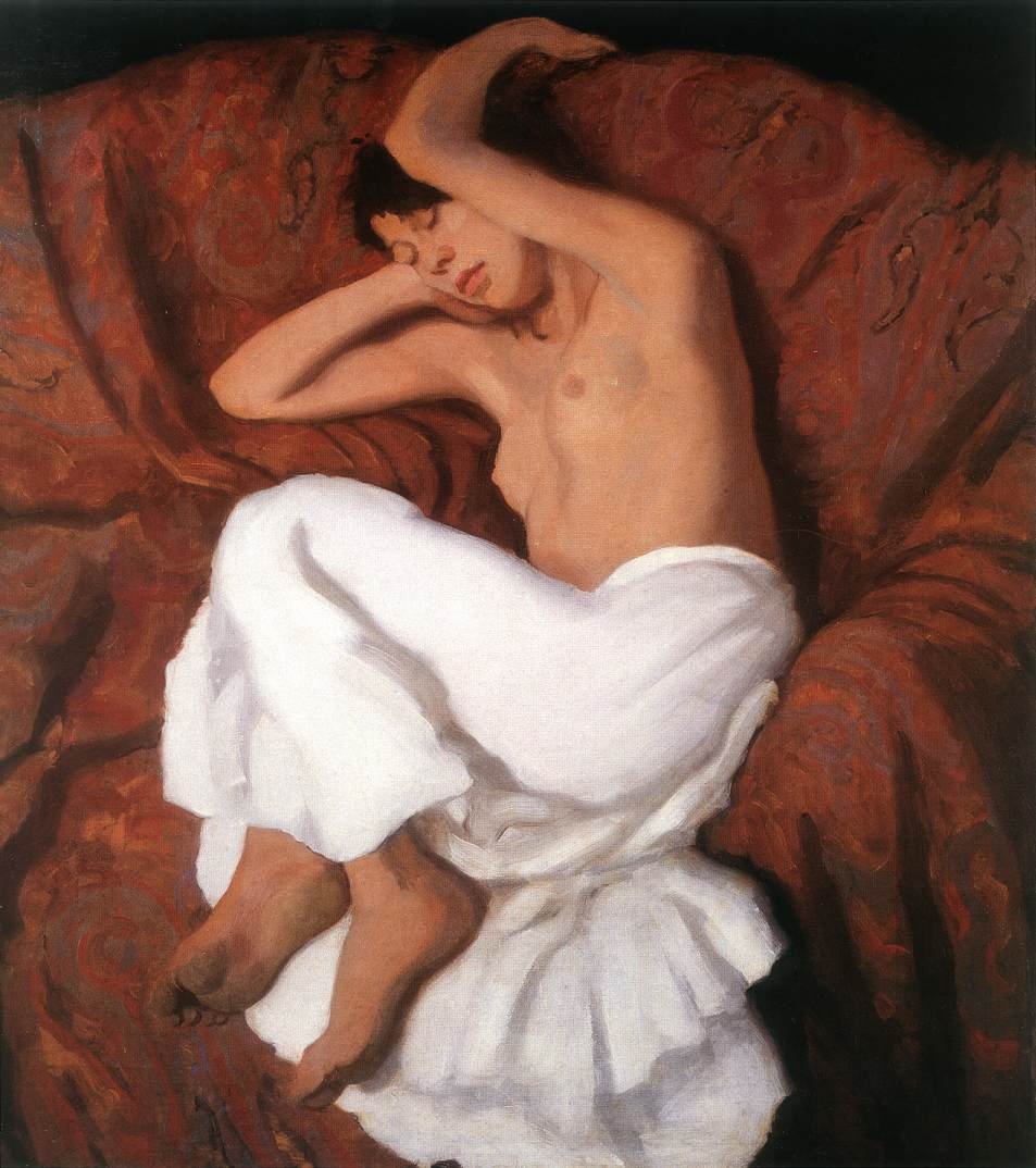 Schlafendes Zigeunermädchen von Károly Ferenczy