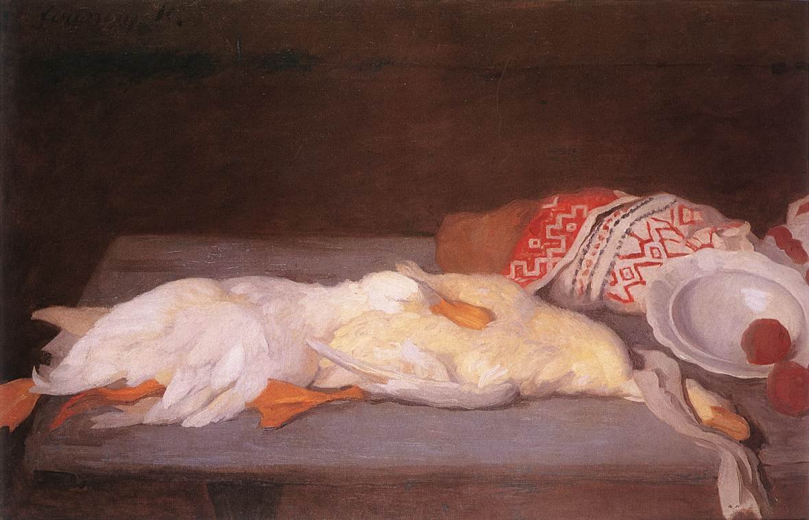 Stillleben mit Ente von Károly Ferenczy