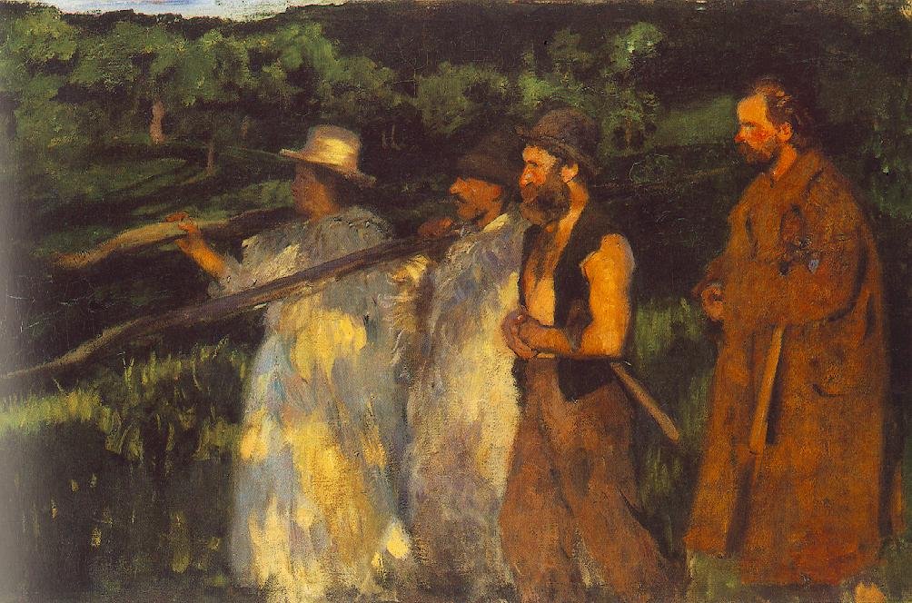 Holzfäller kehren nach Hause zurück von Károly Ferenczy