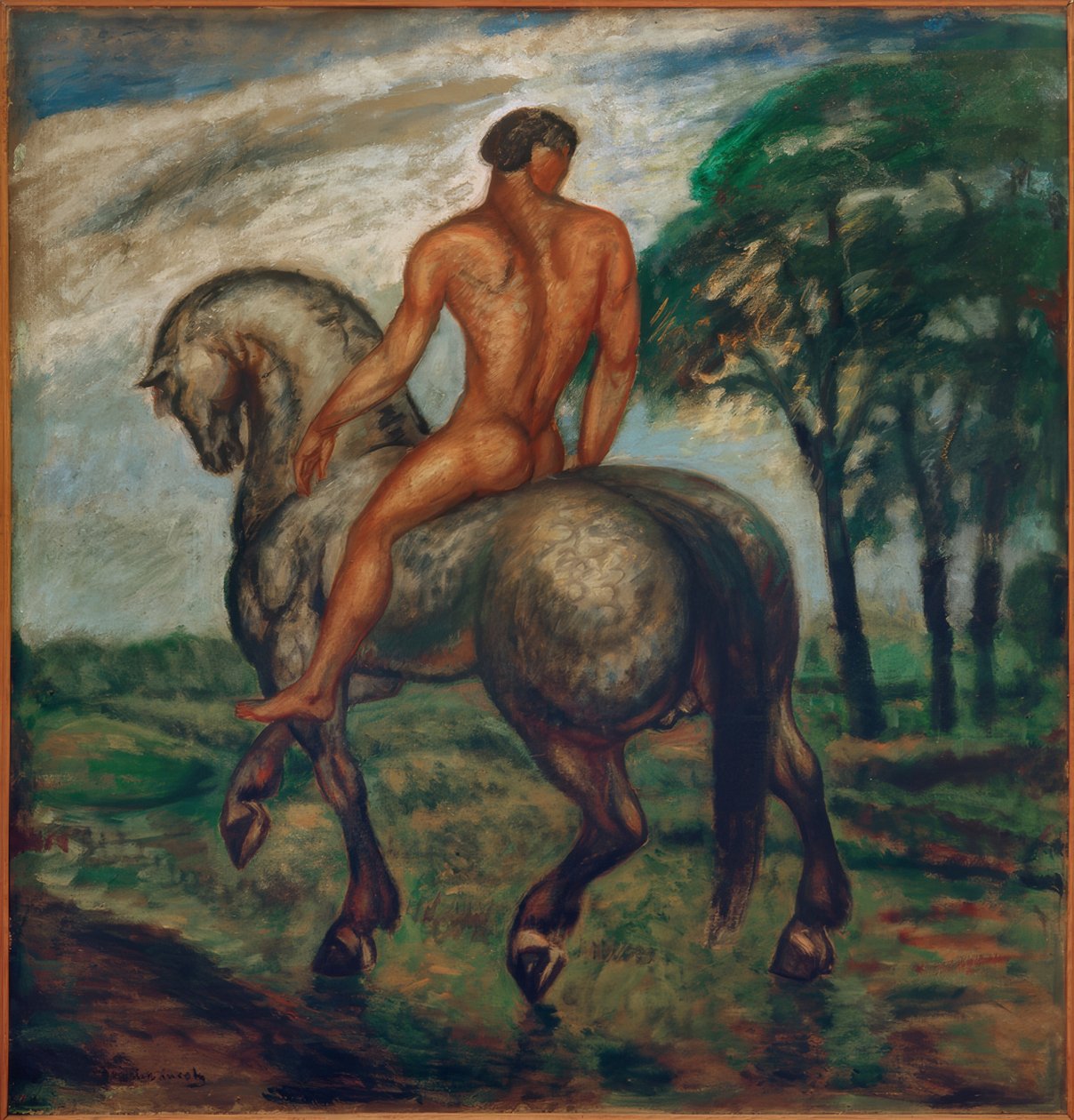 Morgendlicher Reiter (Einsamer Reiter) von Karoly Kernstok