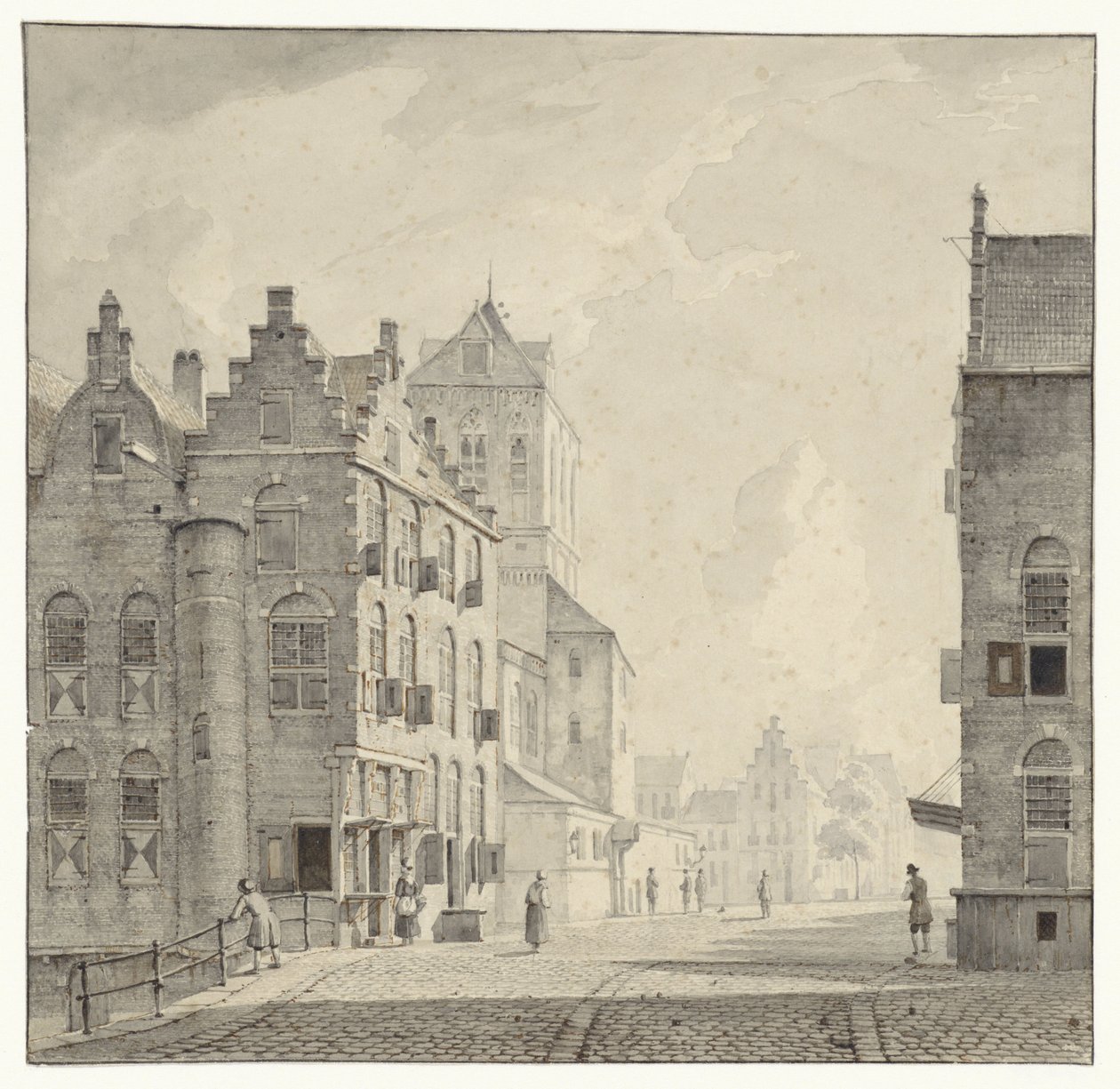 Auf dem Markt in Delft von Kasparus Karsen