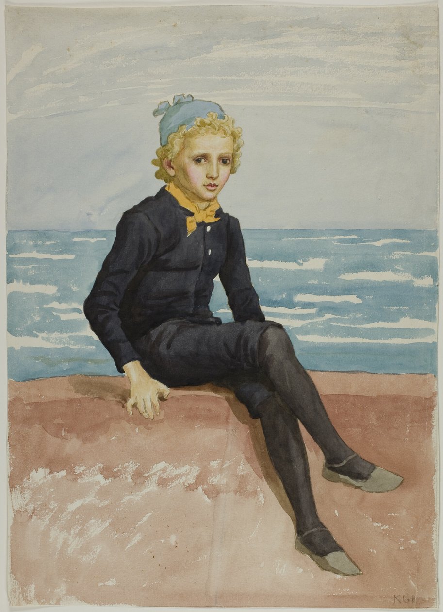 Eddie am Strand von Kate Greenaway