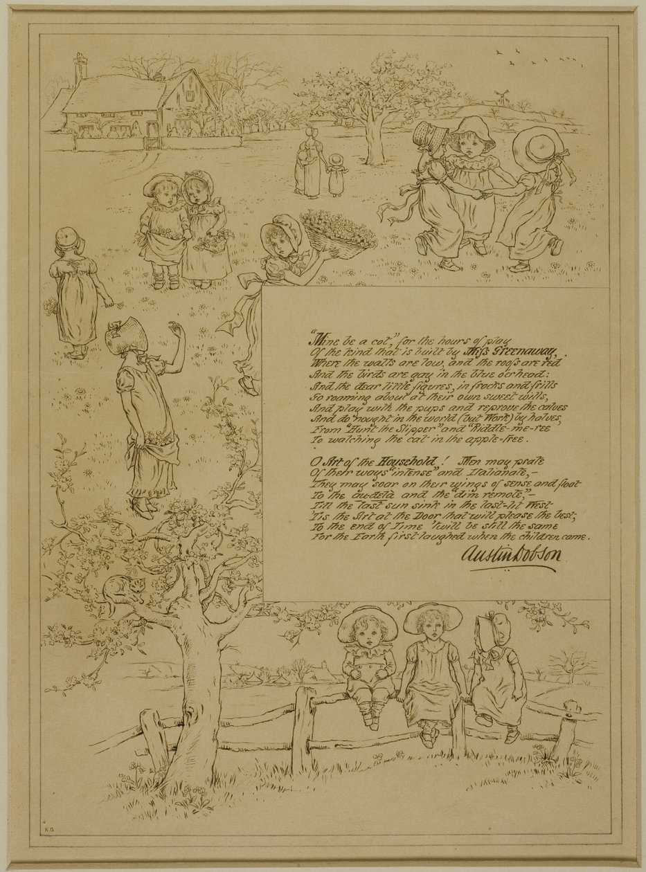 Studie für Heimschönheit von Kate Greenaway