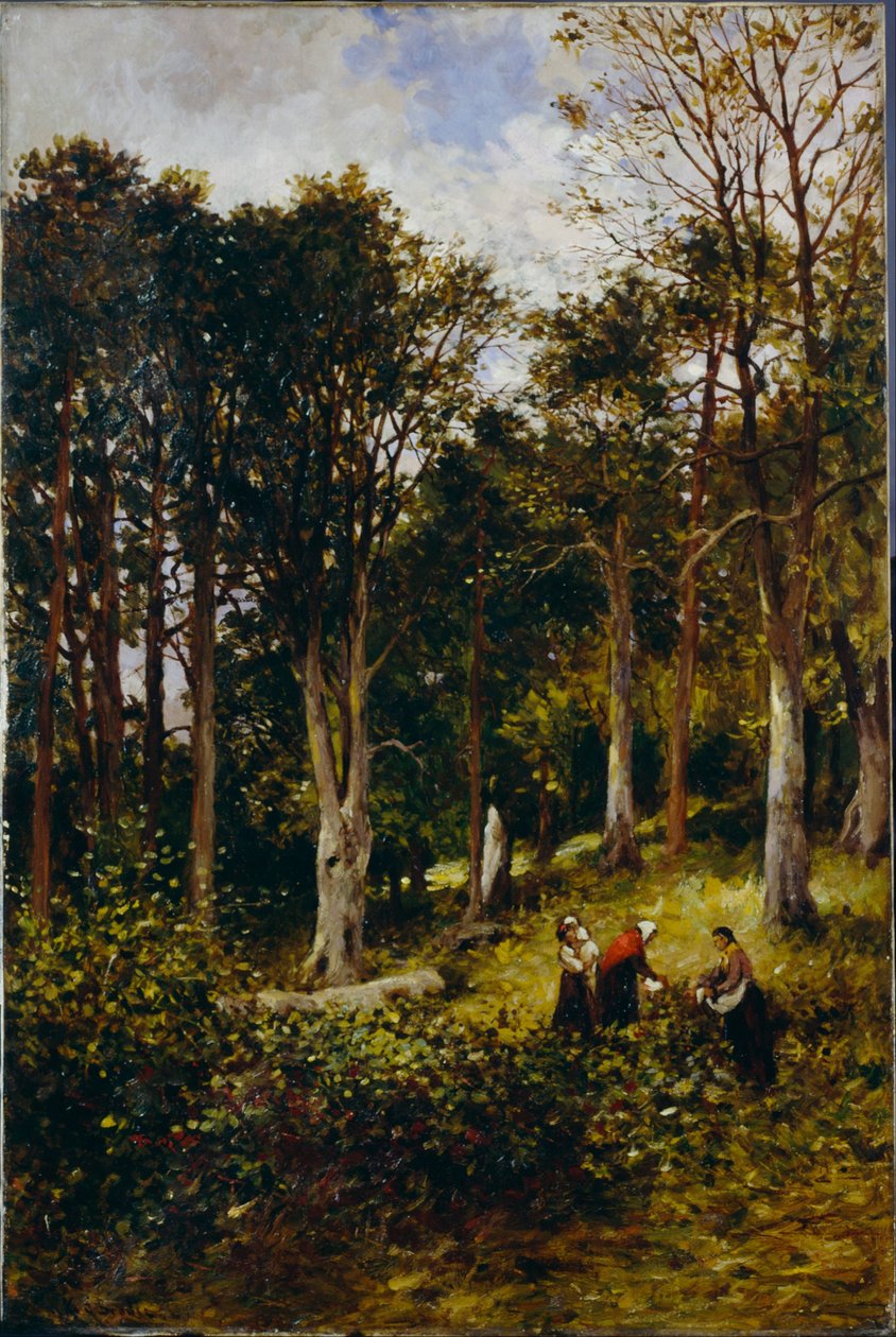 Landschaft (Vier Figuren im Wald) von Kate S. Brodie
