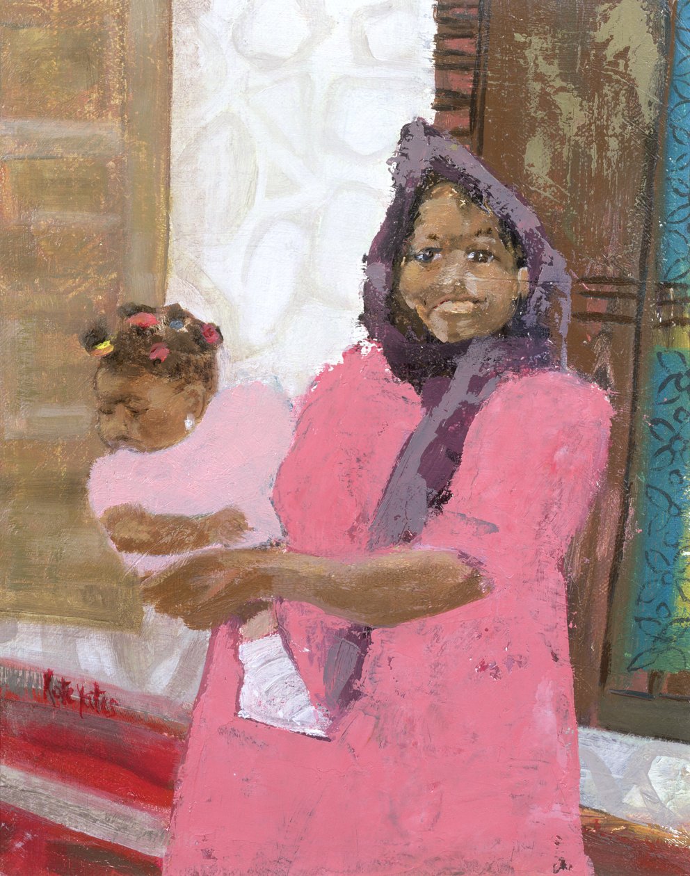 Hübsches Baby, Stonetown, Sansibar von Kate Yates
