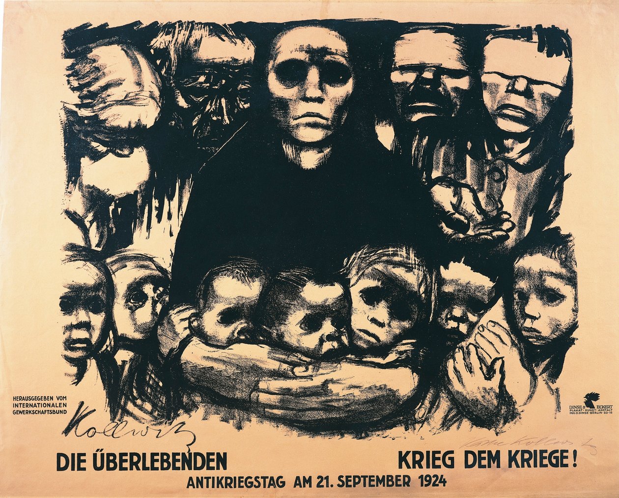 Plakat für den Antikriegstag von Käthe Kollwitz
