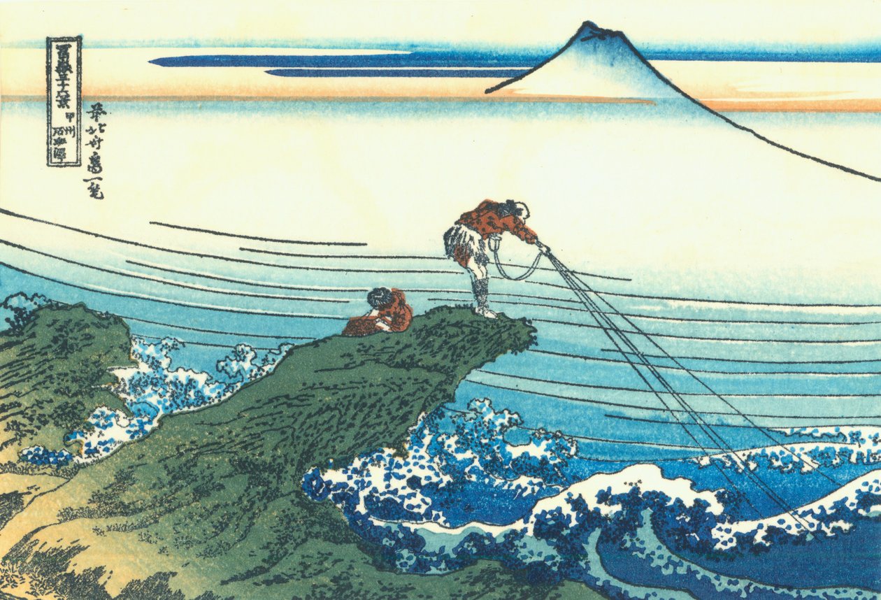 Kajikazawa in der Provinz Kai von Katsushika Hokusai