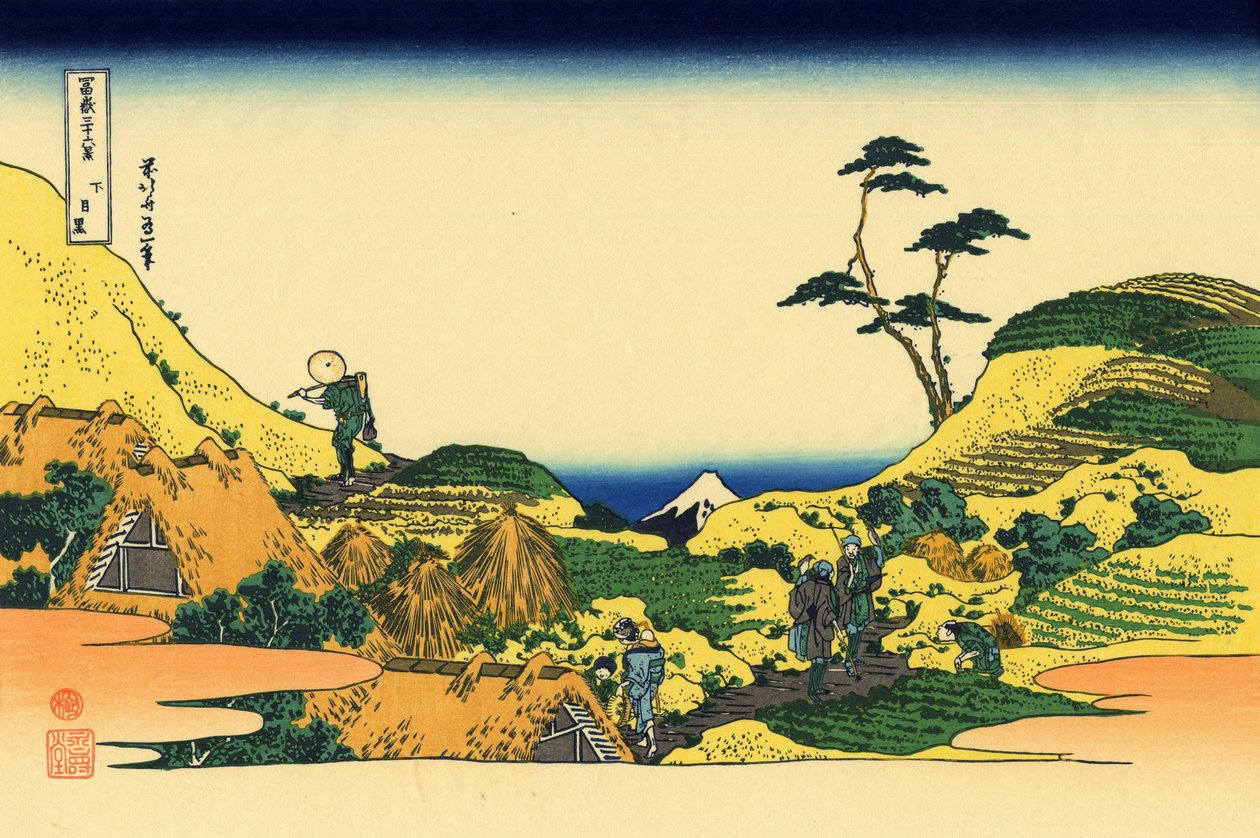 Shimo Meguro von Katsushika Hokusai