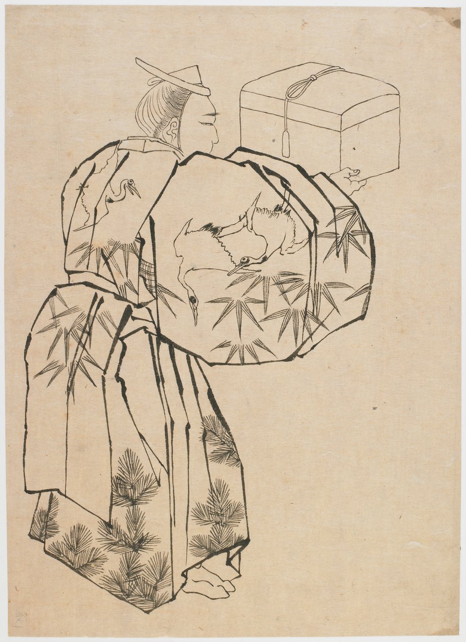 Ein Hofbote von Katsushika Hokusai