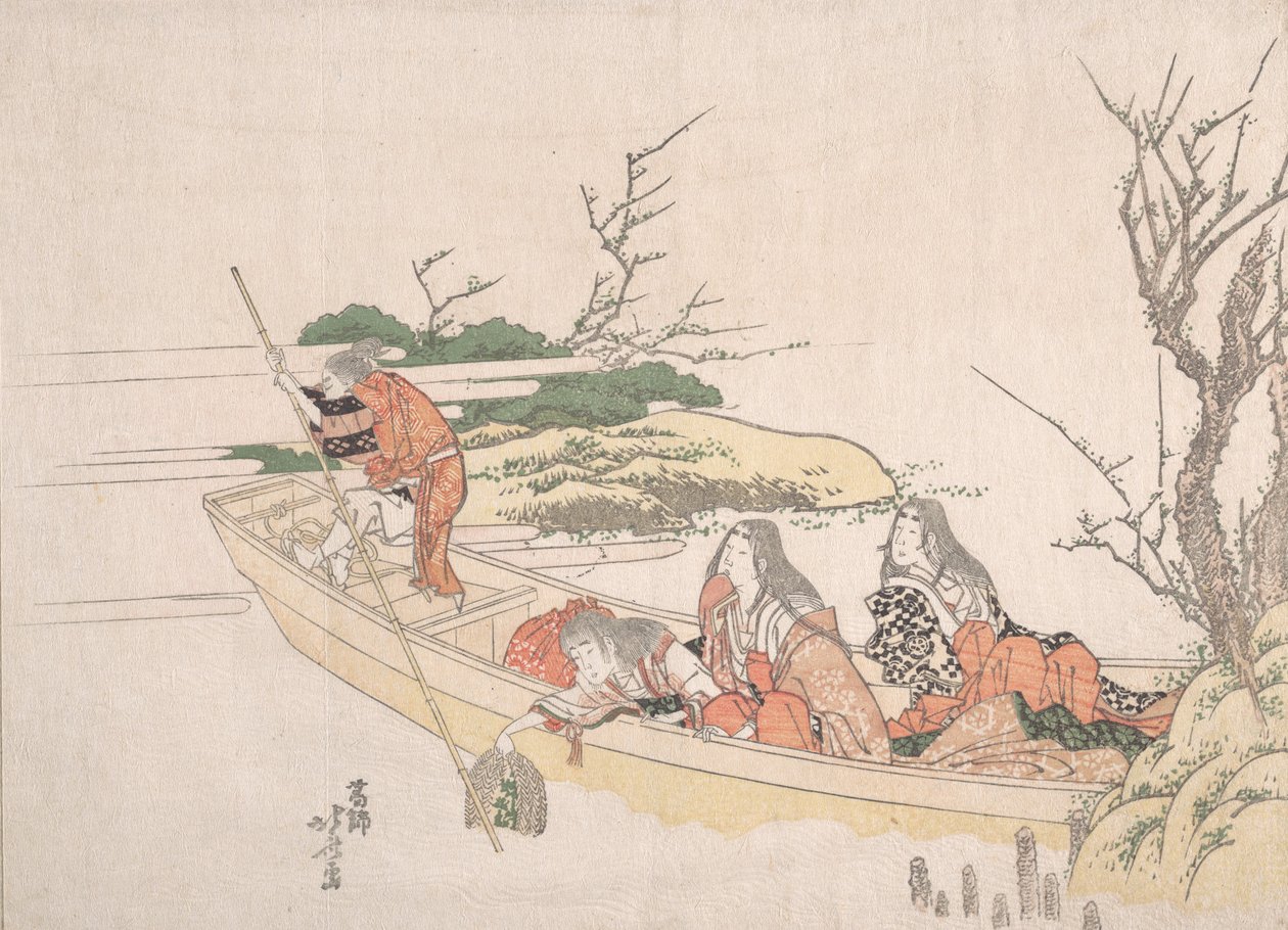 Sammeln von Seetang von Katsushika Hokusai