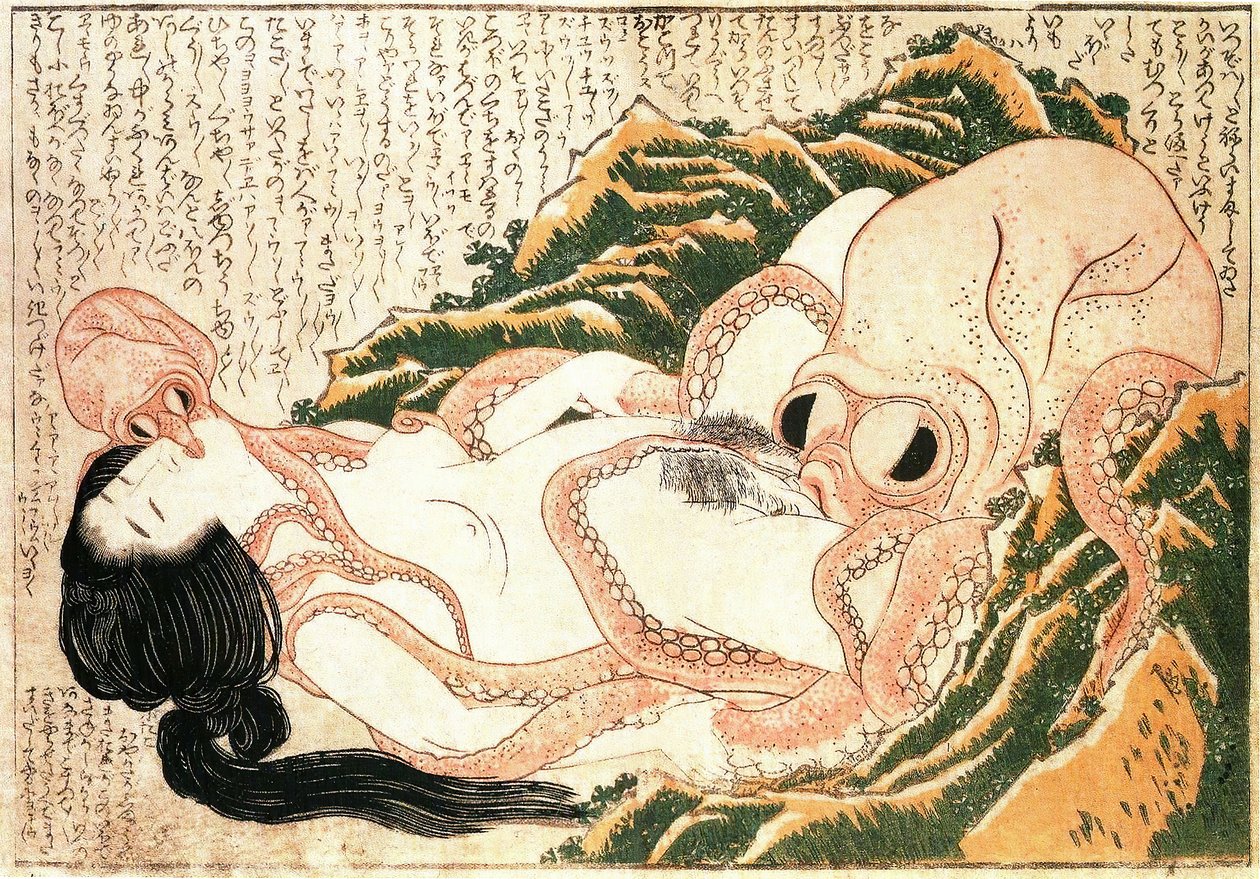 Der Traum der Fischersfrau von Katsushika Hokusai