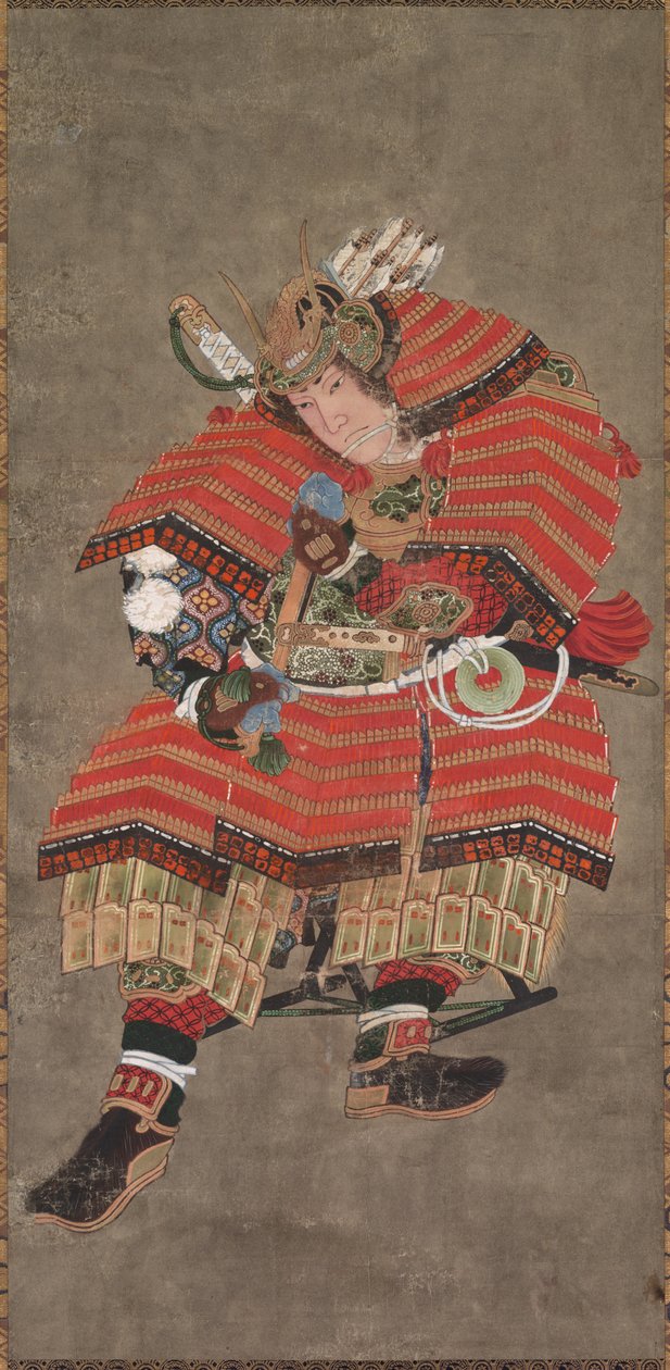 Yoshitsune als Krieger, 19. Jahrhundert von Katsushika Hokusai