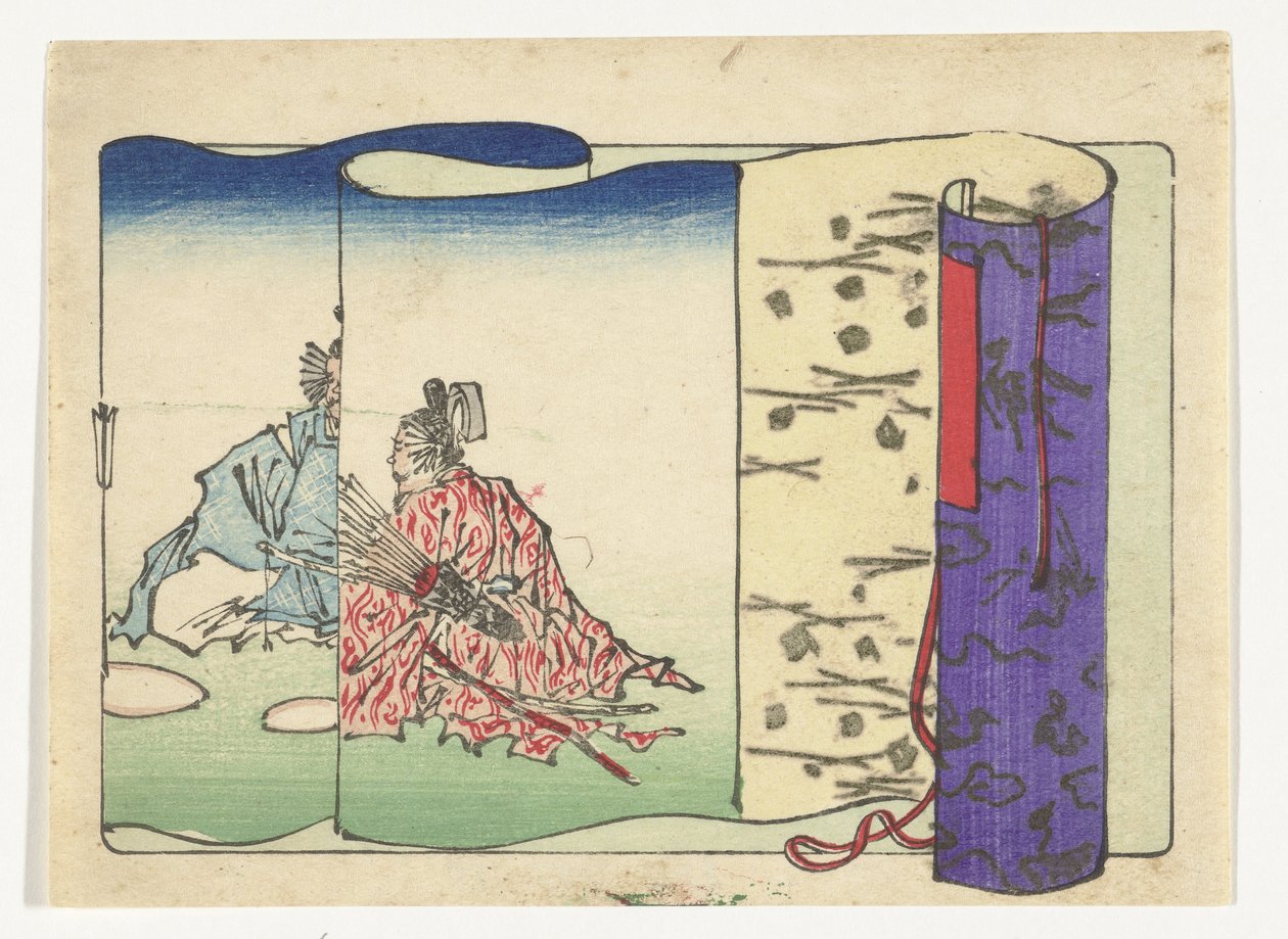 Bogenschütze (Die große Staart) von Kawanabe Kyosai